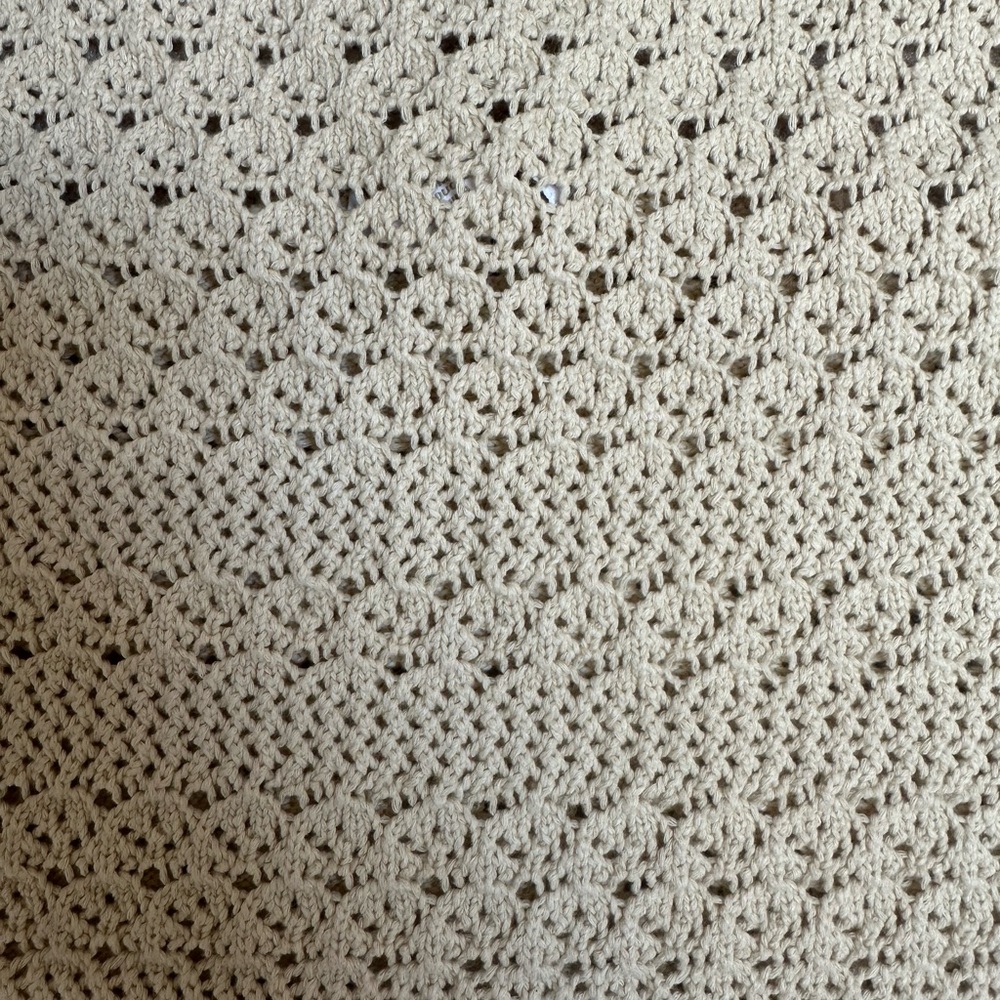 COPY - House of Harlow 1960 Beige Cream halter crochet top - Picture 4 of 6